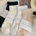 5/10 Pairs Women Macaron Colored Short Fashionable Simple Soft Comfortable Sweat Absorbing Breathable Casual Socks_vogvips.com