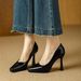 Patent Leather Mary Jane Shoes Comfortable Waterproof Platform High Heels 2026 Spring And Autumn New Square Toe Stiletto Shallow M_vogvips.com