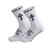 Non-Slip Football Socks With Breathable Terry Cushion For Basketball & Sports - Moisture-Wicking, Anti-Friction, (White, One Size)_vogvips.com