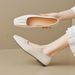 Square Head Single Shoes Women's Flat French Shallow Mouth One Pedal Doudou Shoes Gentle Soft Sole Ladyshoes_vogvips.com