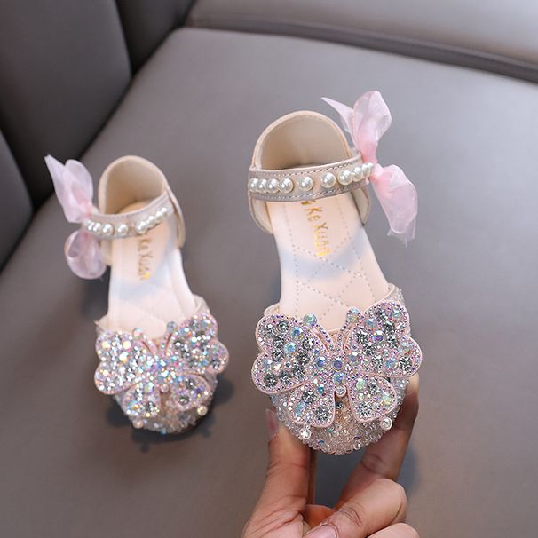 New Style Ladies Baby Girls Girls Princess Diamond Single Shoes Leather Shoes Dance Performance Shoes_vogvips.com