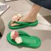 Women's Shoes Summer New EVA Flower Flat Slippers Women's Outdoor Flip Flops Ladies Beach Sandals_vogvips.com