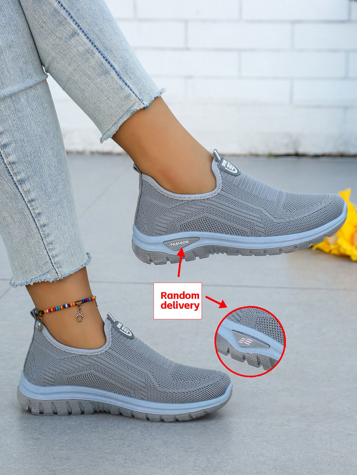 2024 New Sprin And Autumn Women's Sinle Breathable Casual Sports Slip-On Shoes Cross-Border Wholesale_vogvips.com