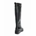 Unique Buckle Decorate Knee Boots Women Fashion Patchwork Design Chunky Heel Boots Black Soft Leather Waterproof Platform Boots_vogvips.com