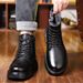 European Warm Series Martin Boots Genuine Sheepskin Wool Integrated Winter High-top Cotton Men's Non-slip Thickened Fleece Warm Casual_vogvips.com