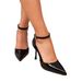 Shoes Women's Shoes High Heeled Sandals Black Fashion High Heeled Shoes Women's Stiletto Buckle Pointed Simple High Heeled Sandals_vogvips.com