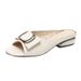 Mom's Comfortable Deep Cut Single Shoe, Anti Slip Leather Round Toe Plus Size Women's Shoes, Flat Bottom_vogvips.com