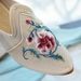 Slippers, Shoes, Cow Tendon Soles, Flat Bottomed Mesh Embroidered Floral Fabric Slippers, Casual Women's Sandals_vogvips.com