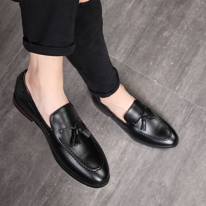 Men's Oxford Synthetic Leather Wingtip Comfortable Business Casual Shoes_vogvips.com