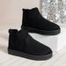 Foreign Trade Plus Size Women's Fleece-Lined Warm Snow European And American Style Slip-On Round Toe Fashion Boots With_vogvips.com