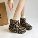 2025 Winter New Furry Patchwork Versatile Fleece Lined Thickened Warm Short Mid-Calf Cute Snow Boots_vogvips.com