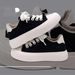 Universal 7CM Invisible Height-Increasing Sneakers Summer Classic Black And White Men's Trendy Thick-Soled_vogvips.com