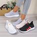 Women Breathable Knit Mesh Sneakers Elastic On Casual Walking Shoes Soft Non Slip Sole Ladies Daily Sport Trainers_vogvips.com