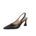 Fashionable Elegant High Heels 2025 New Summer Thin Heel Pointed One Strap Retro Closed Toe Backless Sandals For Women_vogvips.com