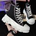 Men's Shoes Thick Soled Men's Shoes With Closed Toe Canvas Casual Sports High Top College Series Large Size Women's Shoes_vogvips.com