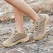 Low-top Hiking Shoes Men's And Women's AK Sand-colored Outdoor Hiking Shoes Running Shoes Mesh Breathable Training Shoes_vogvips.com