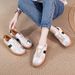 Wenzhou Gexi Sheepskin Soft Sole Travel Sneakers 2026 New Casual Women's Genuine Leather Flat Training Shoes_vogvips.com