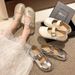 Inner Height Increase Square Head Ballet Single Shoes Retro Small Leather Shoes Literary Style One Word Buckle Mary Jane Shoes_vogvips.com