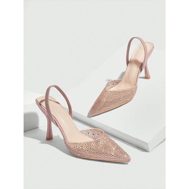 Pointy High Heels For Women With A New Line With A Large Size Sexy Diamond Sandal_vogvips.com