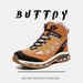 Outdoor Leisure Hiking Boots Thick Sole Heightening Comfortable Lace-up Men's Boots_vogvips.com