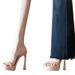 Transparent One-line High-heeled Sandals For Women New Arrivalwaterproof Platform Outwear Stiletto Open Toe Small Size Royal Sister Classyplaid_vogvips.com