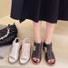 SHLIANG New Style Women's Casual Roman Sandals Plus Size Zipper Up Round Head Fashionable High Heel Solid Color Polyurethane Lining Y0201_vogvips.com