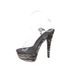 Leopard Print Striped Heel Platform Pole Dancing Model Runway High Heel Sandals - Chic & Luxe_vogvips.com