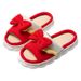 Butterfly Knot Sweet Women's Home Wooden Floor Home Linen Four Seasons Open Toe Linen Slippers Cotton Linen_vogvips.com