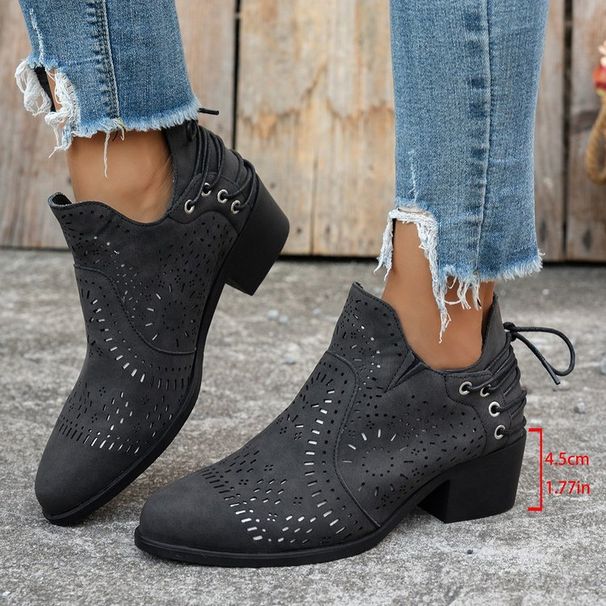 ShoeVault Cross-Border Foreign Trade Plus Size Fashion 2024 Autumn New Elegant European And American Style Furry Round Toe Low_vogvips.com