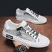 Men's Rhinestone Sneakers Trendy Skull Casual Fashion Sports Shoes for Students Niche Spirit Guy Social Board_vogvips.com