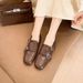 Fleece Small Leather Shoes Women's Brock Loafers Single Shoes_vogvips.com