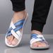 Bitish Style Men's Leathe Sandals Fashion Flat Designe Open Toe Non-Slip Slippes Casual Outdoo Summe Beach_vogvips.com