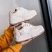 Little White Shoes Children Girls Students Leisure Sports Versatile Board Shoes Street Shooting_vogvips.com