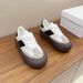 2023 Autumn New Round Toe Thick Sole Ugly Cute Puffy Shoes Bai Jingting Same Style Lace-up Versatile Casual Sneakers For_vogvips.com