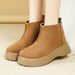 Winter Wool Soft Leather Thick Soled Martin Boots Women's Snow Boots Fur Integrated Women's Boots Short Boots_vogvips.com
