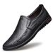 Cowhide Casual Leather Shoes For Men, New Business Trend Lazy Slip-On Dad Shoes, Soft Sole Loafers_vogvips.com