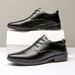 Spring And Autumn Youth British Business Casual Formal Leather Men's Wedding Versatile Single Work Shoes Waterproof_vogvips.com