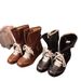 Women's Shoes Hidden Wedge Heels, Autumn/winter Retro Mid Calf German Training Fashion Short Boots, Lace Up Hidden Wedge Heel Martin Boots_vogvips.com