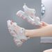 2025 Spring Summer New Comfortable Versatile Breathable Sports Sandals For Women Simple Platform Thick Sole Beach Shoes_vogvips.com