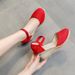 Summer Wedge Women, Versatile Breathable Linen Sandals, One-Strap Buckle Travel Export High Heel Sandals For Women_vogvips.com