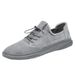 Men's Outdoor Breathable Casual Flat Baseplate Shoes Soft Sole Elastic Buckle Lazy One Pedal_vogvips.com