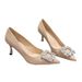 2025 Spring And Summer New Fashionable Pointed High Heels With Water Diamond Accessories Versatile Commuter Single Shoes_vogvips.com