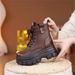 8cm Thick Sole Casual Slimming Short For Petite Women 2025 New Autumn Winter Fleece Lined Warm Martin Boots_vogvips.com