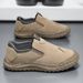 Labor Protection Summer Waterproof Leather Boots, Men's Outdoor Sports Anti Slip Casual Board Shoes, Work Shoes_vogvips.com