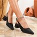 Women's sandals with pointed satin back strap wrapped back_vogvips.com