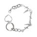 Shoe Chain Accessory – Adjustable Metal Heart Decor For Boots, Sneakers & Casual Shoes (Silver, One Size)_vogvips.com