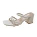 Women' Ummer Andal For Outdoor Wear, 2025 New Fahion Veratile Chunky Heel Fairy Tyle Retro French Niche High_vogvips.com