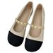 Flat Single For Women In Spring And Autumn, Bean Shoes, 2025 New Versatile Fairy Style French Gentle Matching Skirt,_vogvips.com