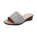 2021 New Summer Style Peep Wedge Sandals Women's Toe Ring Slippers_vogvips.com