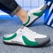 Half Summer Breathable Mens Outdoor Casual Walking Shoes Large Flat Light Mesh Slippers Sandals_vogvips.com